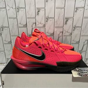 New Nike GT Cut 3 Basketball Shoes Punch Pink Black NBA DV2913-600 Mens 9.5
